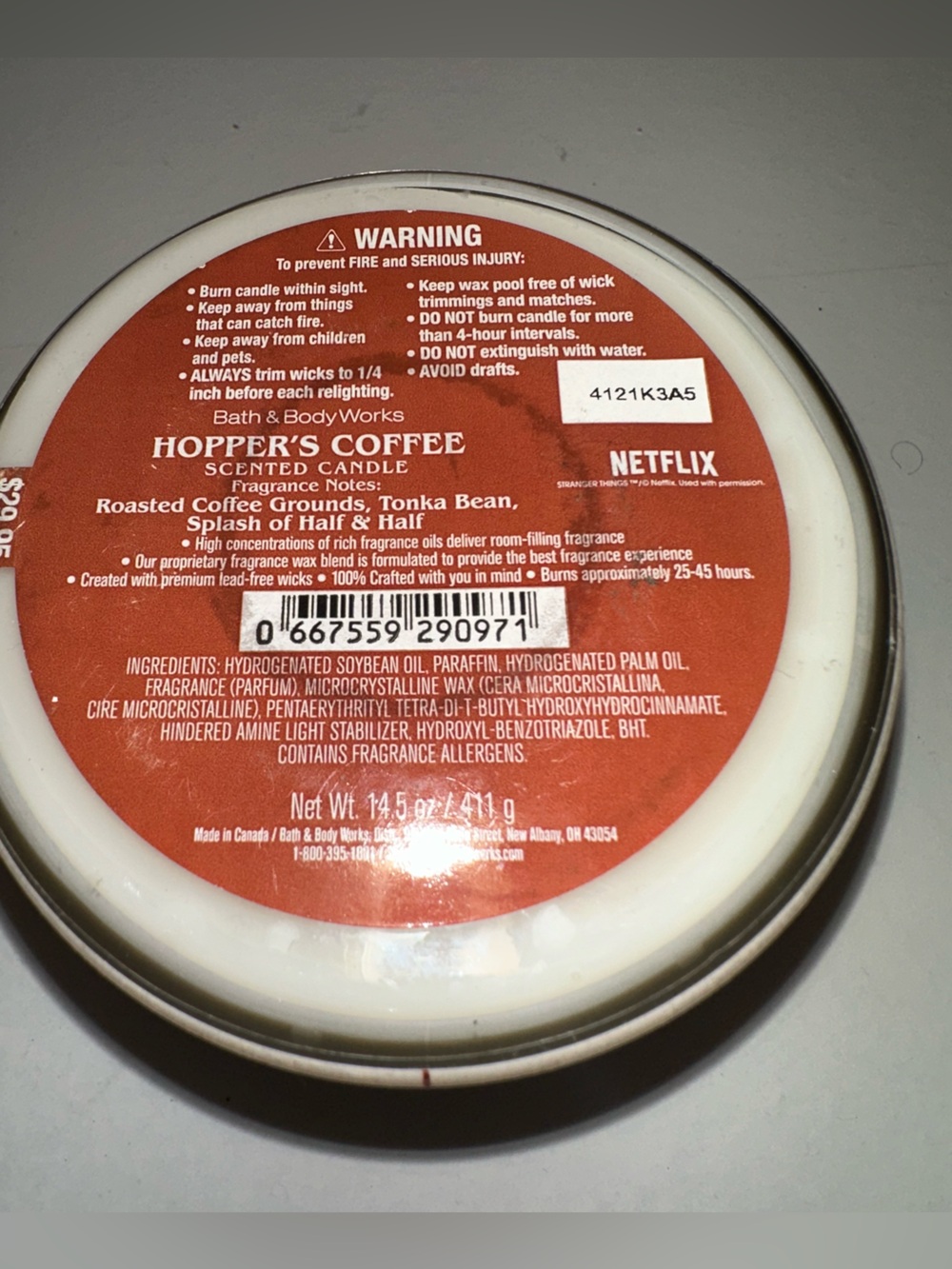 Bath & Body Works Stranger Things Three Wick Candles - Set of 4 - Picture 13 of 13